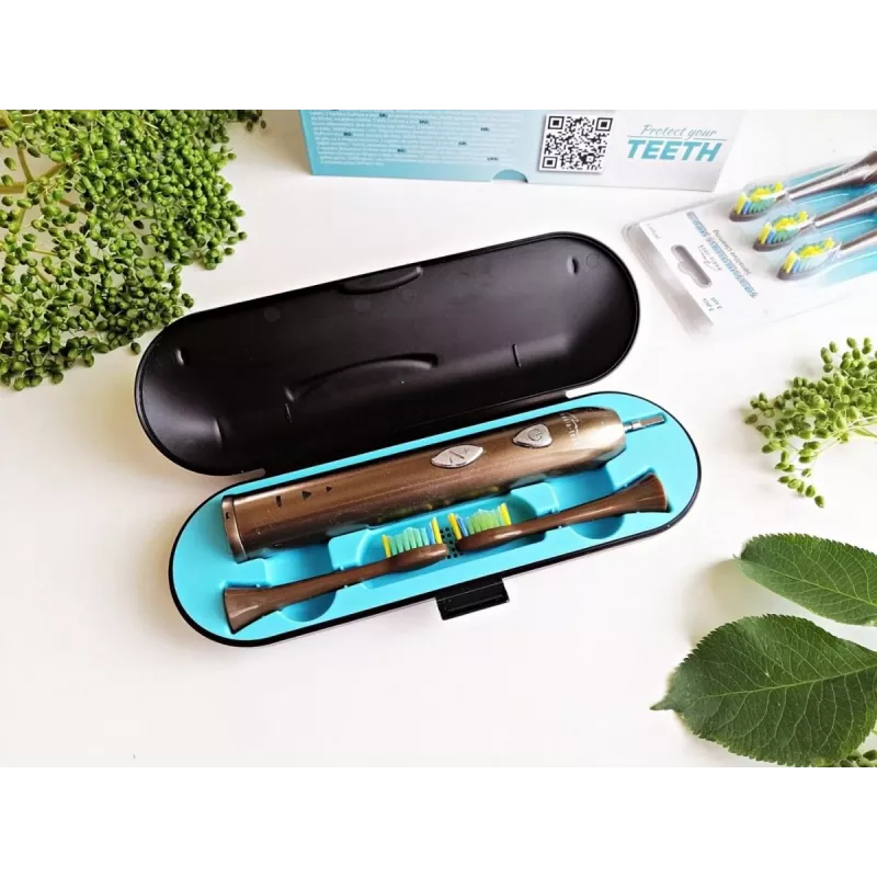 Dantų šepetėlis Media-Tech SONIC WAVECLEAN suaugusiems, rudas