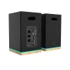 Lentyninės kolonėlės Teac BS-60BK LED juodos — Bluetooth, 2×90W, RCA, USB, optinis, su boso refleksu, nuotolinis valdymas