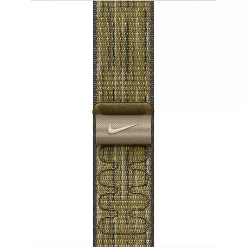 Dirželis Apple 42mm žalia/pilka Nike Sport Loop išmaniajam laikrodžiui