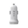 Automobilinis pakrovėjas Devia Smart Series Lightning 5V 3,1A dvigubas USB baltas