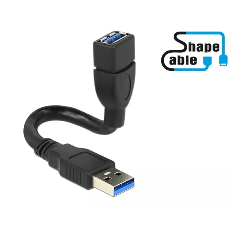 USB kabelis DeLOCK 0,15 m 2xUSB3.0-A