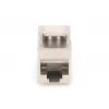 Kertinis modulis Digitus CAT 8.1 RJ-45 ekranuotas plokščias baltas