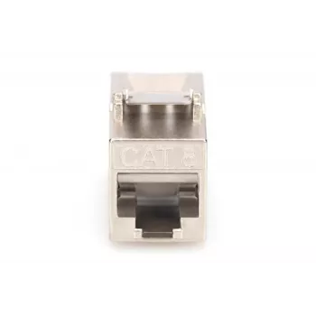 Kertinis modulis Digitus CAT 8.1 RJ-45 ekranuotas plokščias baltas