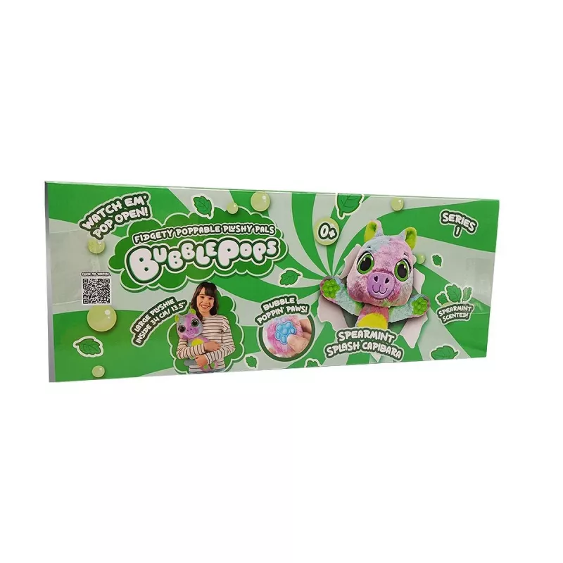 Pliušinis žaislas Cobi Bubble Pops Mascot Spearmint Splash Capibara PT-2312004/7 minkštas iškamšytas gyvūnas, 1 vnt.