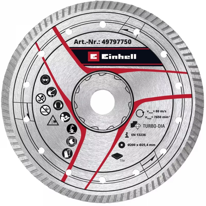 KWB Turbo deimantinis pjovimo diskas Ø 200 x 25,4 x 2,6 mm