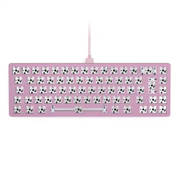 Klaviatūra Triton GMMK 2 65% USB laidinė mechaninė RGB 67 klavišų JAV anglų k. rožinė