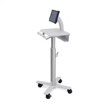 Ergotron Tablet Cart, SV10 - vežimėlis planšetei / klaviatūrai - medicininės paskirties - metalas - balta, aliuminis - ekrano dydis: iki 30,5 cm (iki 12 colių)