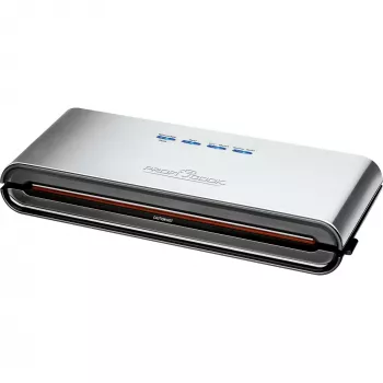 ProfiCook PC-VK 1080 - Vakuuminis sandariklis (plastikiniams maišeliams) - 120 W - Nerūdijantis plienas / Juoda (501080)