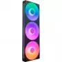 NZXT F360 RGB Core 360mm ARGB 3-Pack Juoda