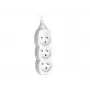 Tracer PowerCord ilgintuvas su 3 lizdais, 3 m, baltas