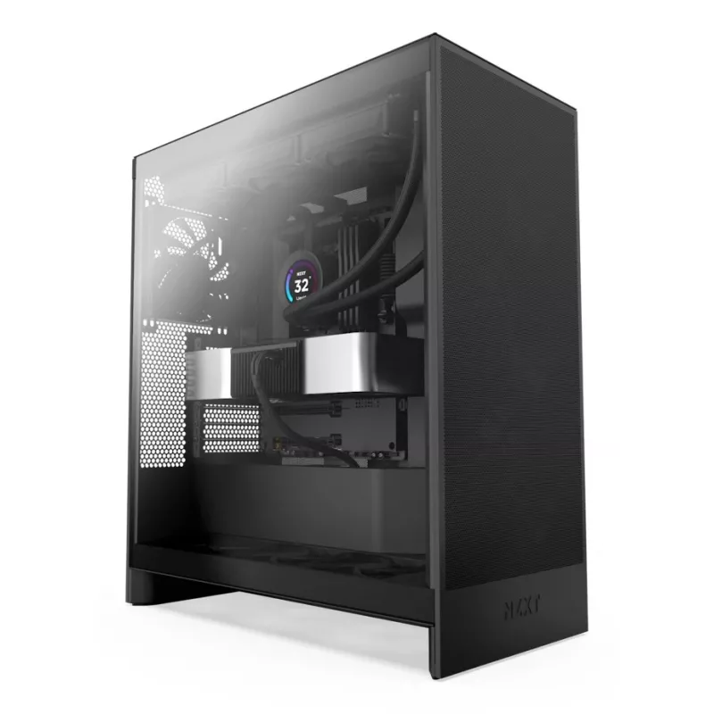 NZXT H7 Flow (2024) Mid-Tower korpusas - visiškai juodas