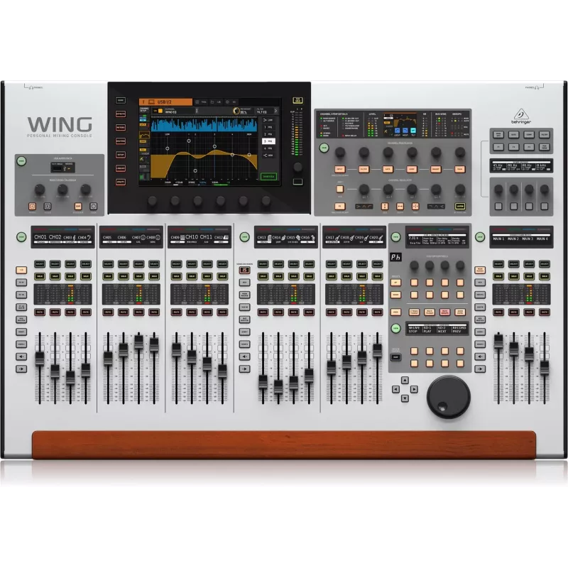Behringer WING audio maišytuvas 48 kanalai 10 - 20000 Hz Sidabrinis