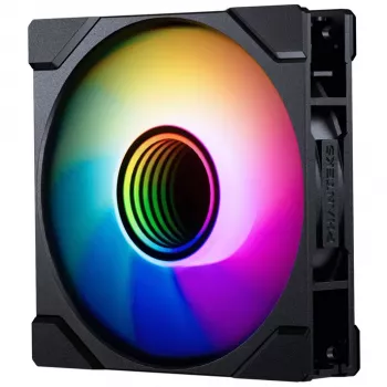 Phanteks M25 Gen2 120 mm ARGB atvirkštinio oro srauto PWM ventiliatorius - Juoda