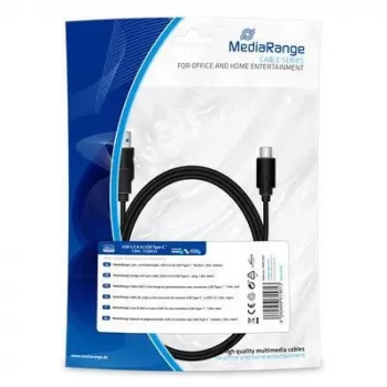 USB laidas MediaRange MRCS182 USB 3.2 Gen 1 1.8 m USB A USB C Juodas