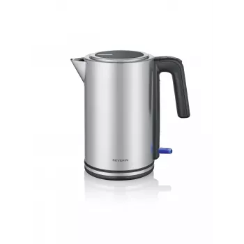 Elektrinis virdulys SEVERIN WK 3449 — 1,7 L, 2400 W, nerūdijantis plienas/plastikas, juodas-sidabrinis