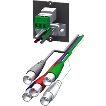 Custom Module 1x VGA + 1x Stereo (juoda, stalų lizdams)