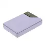 Nešiojama išorinė baterija Tellur TLL158441, 10000mAh, integruoti USB-C ir Lightning laidai, violetinė