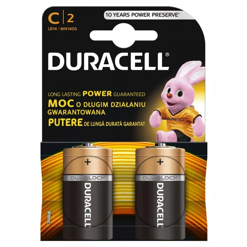 (C X 4 vnt.) Duracell AA, AAA, D, C, 2032, 9V (LR14 LR20 6LR61 CR2032 asorti) baterijos