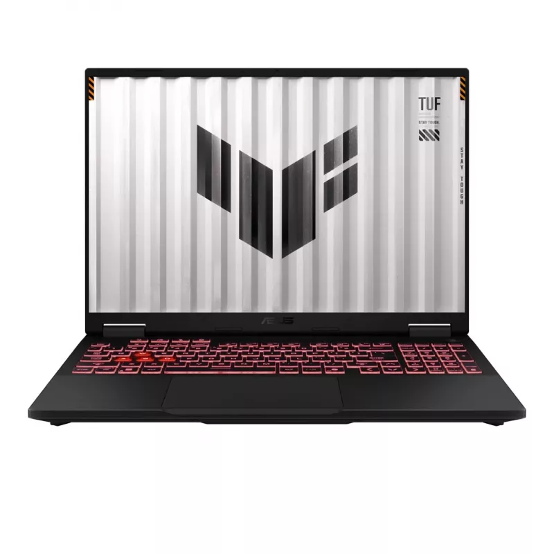 Nešiojamasis kompiuteris ASUS TUF Gaming A16 FA608 16 colių — AMD Ryzen 7 260 (8c/16t, iki 5,1 GHz), 16 GB DDR5, 512 GB PCIe 4.0 SSD, NVIDIA GeForce RTX 5070 8 GB