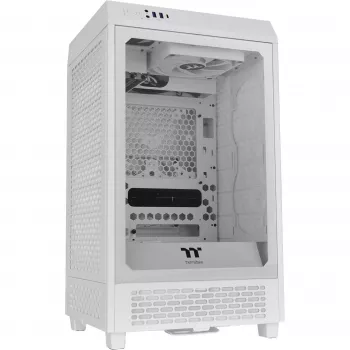 Thermaltake The Tower 200 Micro-Tower Mini-ITX korpusas su vitrinos langu baltas