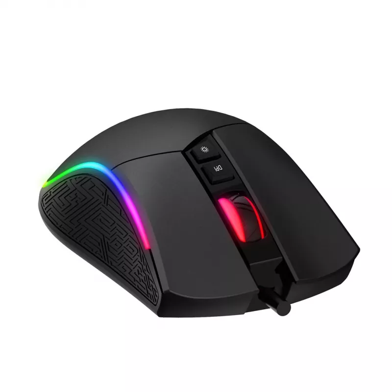 Havit MS1001S - optinė kairiarankė/ dešiniarankė žaidimų pelė, USB tipo A, juoda-pilka