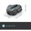 Automatinė vejapjovė GARDENA smart SILENO max — 800 m², 16 cm pjovimo plotis, baterija, LONA navigacija, pilka