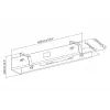 Digitus DA-90450 Kabelmanagementwanne 600x135x108mm Juodas plienas 1