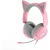 Ausinės Razer Kraken Kitty V3 X — Laidinės USB Type-A, uždedamos ant ausų, 20–28kHz, 1,3 m laidas, rožinės spalvos