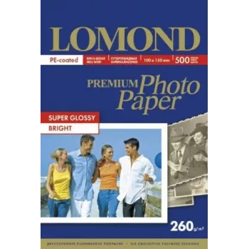 Lomond Premium 260 g/m² fotopopierius 10×15 cm Super Glossy 500 lapų