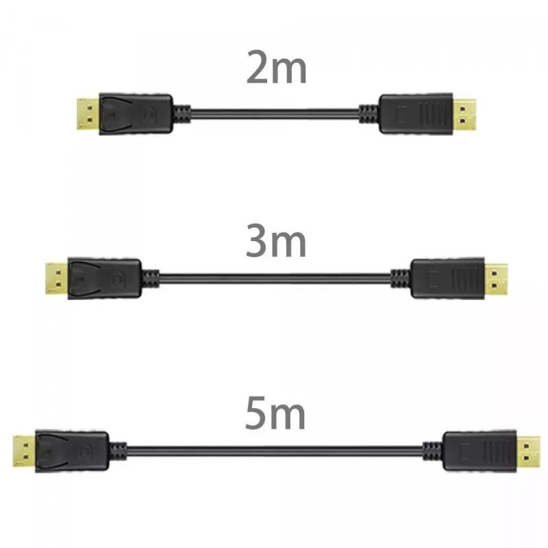 DisplayPort laidas Unitek Y-C609BK — 3 m, kištukas-kištukas, juodas