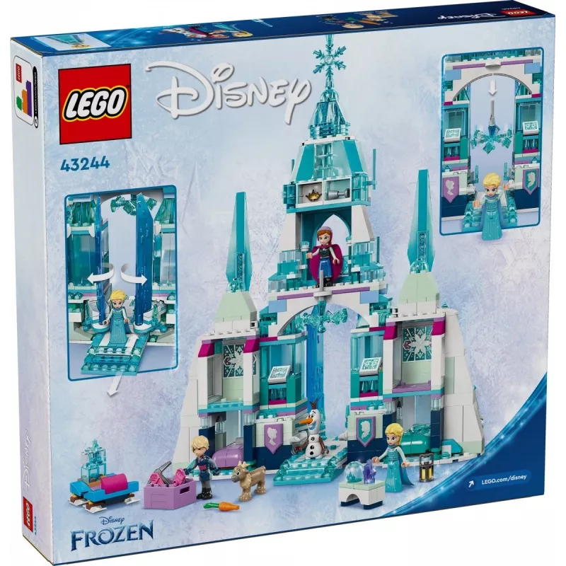 Konstruktorius LEGO Disney Princess Elsa's Winter Palace 43244 — statybos rinkinys kūrybiškam žaidimui
