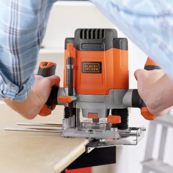 Frezavimo staklės Black+Decker KW1200E 1200W 8000 - 28000 aps./min.
