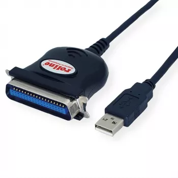 ROLINE 12.02.1092 kabelio adapteris IEEE 1284 USB-A juodas (12.02.1092)