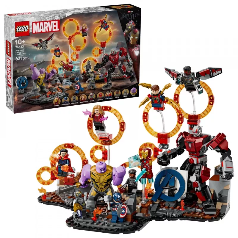 LEGO MARVEL 76323 „Keršytojai: Pabaiga“ – paskutinis mūšis