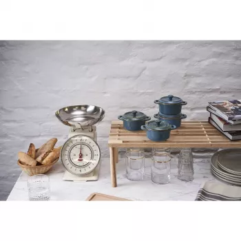 Staub Mini Cocotte apvalus, 4 vnt. - 200 ml, Antique Turquoise