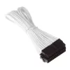 SilverStone PP07-MBW - Maitinimo prailginimo kabelis - ATX, 24 kontaktų (M) - ATX, 24 kontaktų (W) - 30 cm - Balta (SST-PP07-MBW)