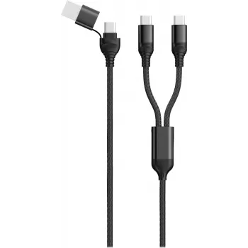 USB laidas 2GO 797367 1,2 m USB A/USB C 2 x USB C juodas