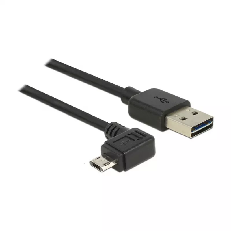 USB laidas DeLOCK 83847 USB 2.0 0,5 m USB A Micro-USB B Juodas