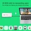 Nešiojama baterija Green Cell BPLGC20P 20800 mAh ličio jonų, USB-C PD 65W, 2x USB-C + 1x USB-A, aliuminio korpusas