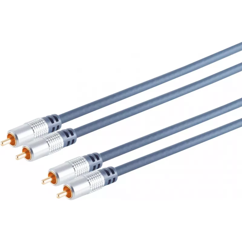 Garso kabelis S/CONN SP40110 10 m 2 x RCA mėlynas