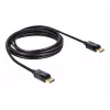 DisplayPort laidas DeLOCK 82424 3 m kištukas-kištukas auksinis juodas