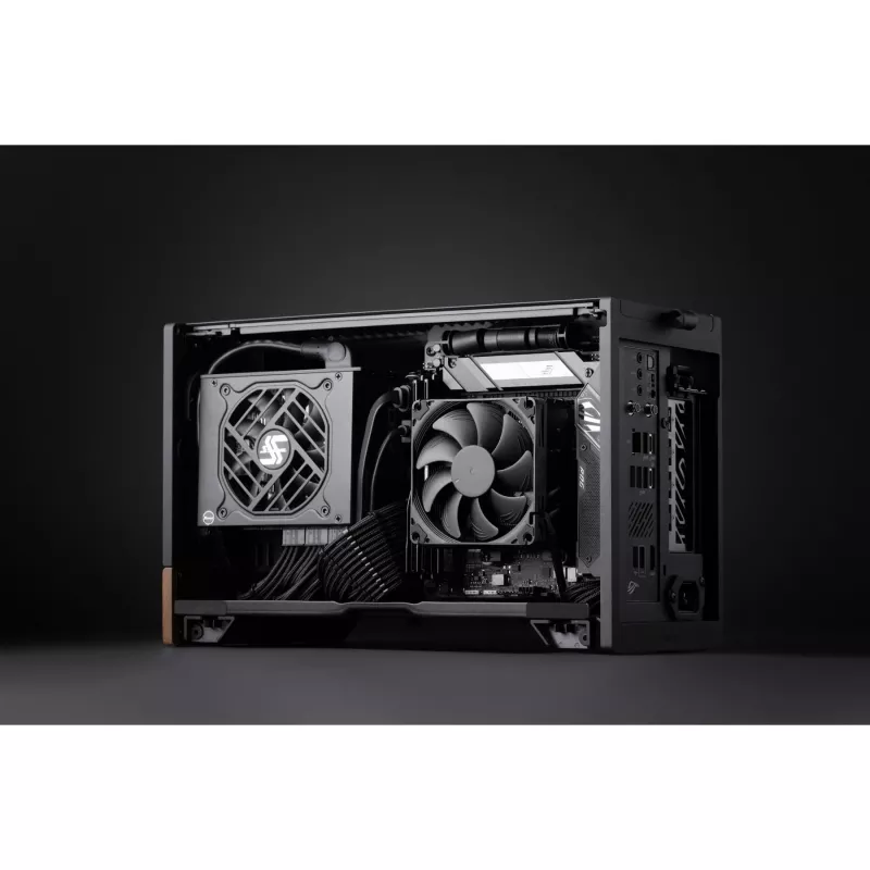 NOCTUA NH-L9x65 chromax.Juoda žemo profilio CPU aušintuvas