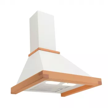 Wall-mounted extractor hood AKPO WK-4 Rustica Eco 60 cm, ducted/recirculating, max 425 m³/h, steel/wood, bronze