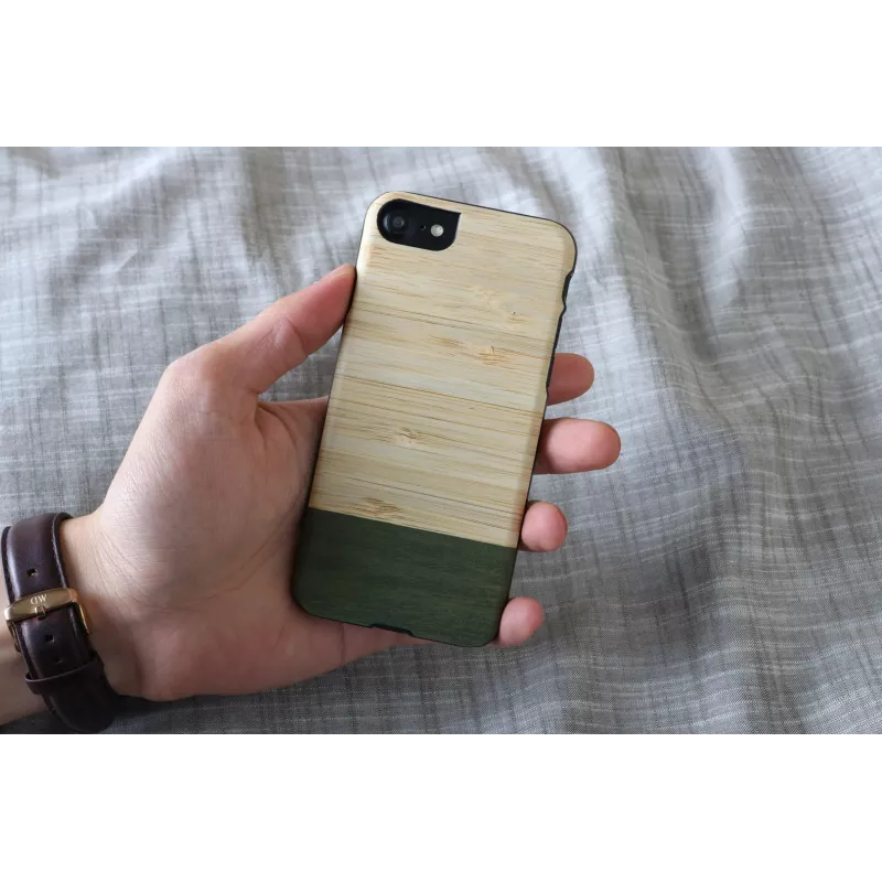 man and wood telefono dėklas, skirtas iPhone 7/8 – bambuko miško juoda