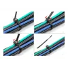 Kabelių raištis DeLOCK 200x4,8mm 50 vnt. Juodas
