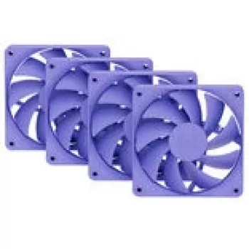 Kompiuterio aušinimo ventiliatorius HYTE FA12-TM-4 120 mm violetinis, 1500 RPM, 72 m³/h, 1,6 mmH2O, FDB, 4 vnt. pakuotė