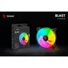 SAVIO Blast 120mm ARGB PWM korpuso ventiliatorius - juodas