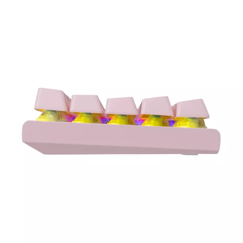 Mechaninė žaidimų klaviatūra White Shark Wakizashi GK-002421V2 Pink US-Blue išdėstymas