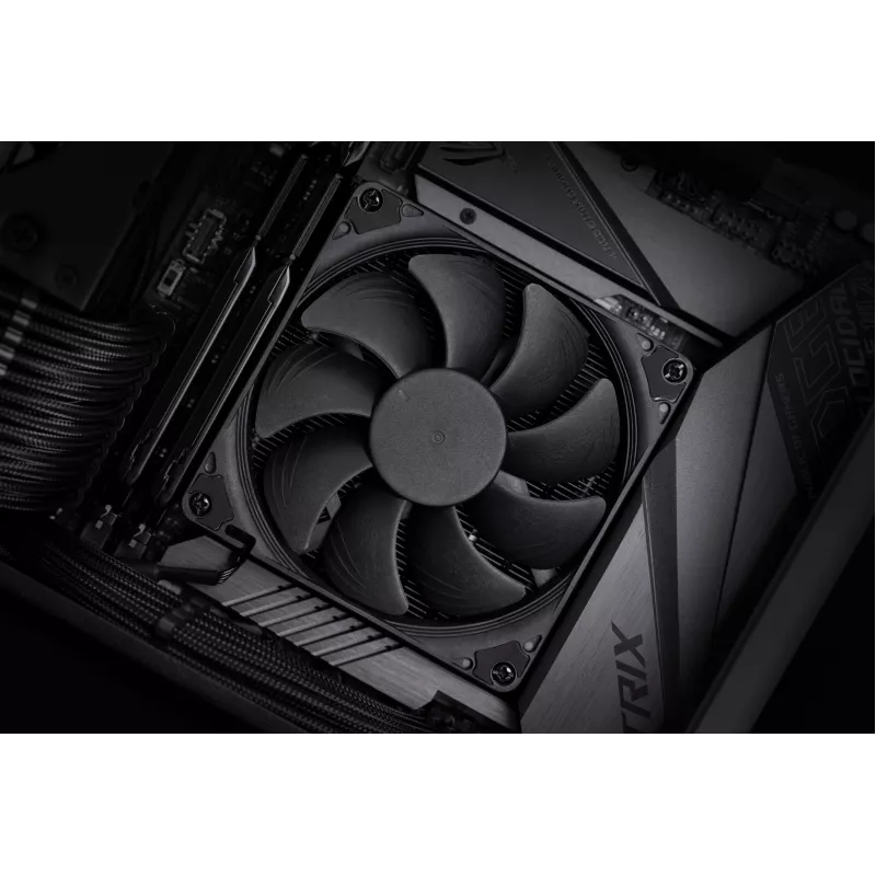 CPU aušintuvas Noctua NH-L9i chromax.Juoda, žemo profilio 92 mm ventiliatorius, LGA1151/LGA115x/AM4 palaikymas, 37 mm aukštis, 95x95 mm radiatorius