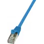 LogiLink - Laidas - RJ-45 (M) į RJ-45 (M) - 5 m - Folijuota neekranuota vytos poros (F/UTP) - CAT 5e - Mėlyna